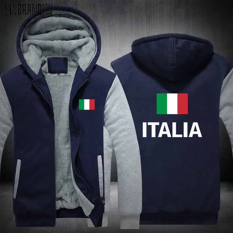 Italy Italia Italian ITA mens fleeces hoodies winter jacket men jackets and coats tracksuit clothes casual nation country new