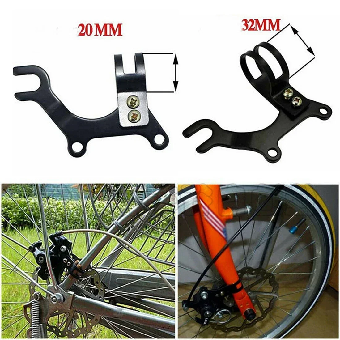 4 paar Fahrrad Disc Bremse Harz Halbmetall Halterung Rahmen Adapter Montage Halter Mountainbike Disc Bremse Konverter Radfahren teil