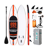 FunWater Inflatable Stand Up Paddle Board for Youth & Adults with Premium SUP Paddleboard Accessories,Non-Slip Comfort Deck