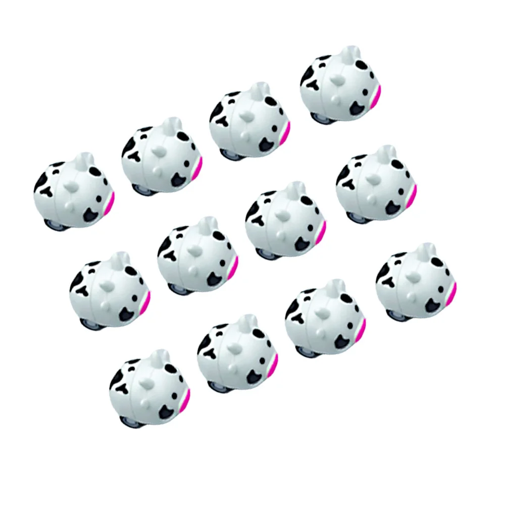 12 個のレトロなバックカー子供用慣性車両ミニ慣性動物明るい漫画デザイン子供の遊びパーティーの記念品