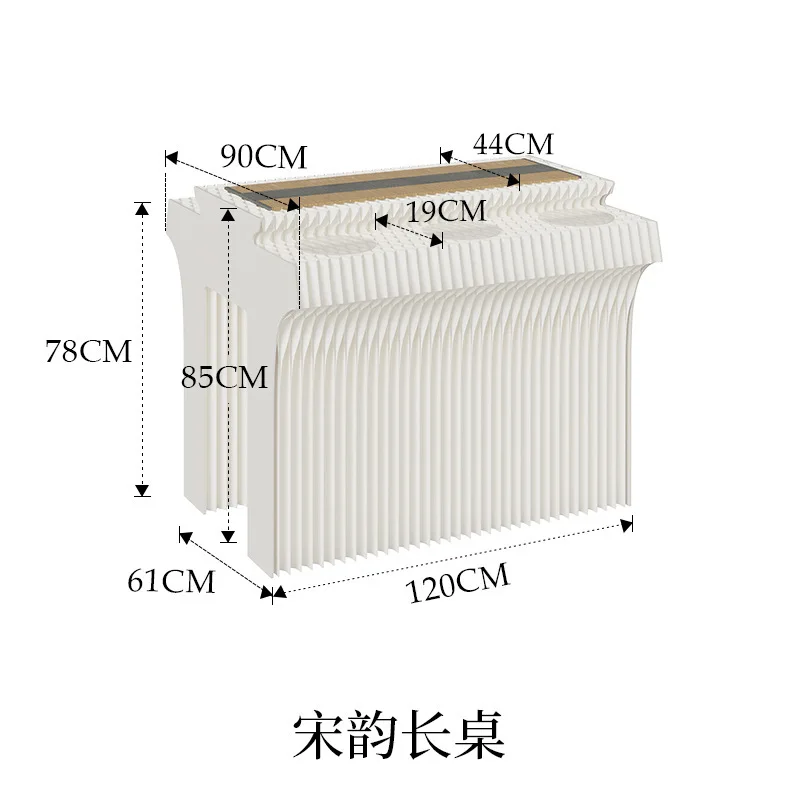 Nakajima Table Display Rack Display Cabinet Tea Room New Chinese Style Guochao Style Product Sample Display Long Table Song Yun