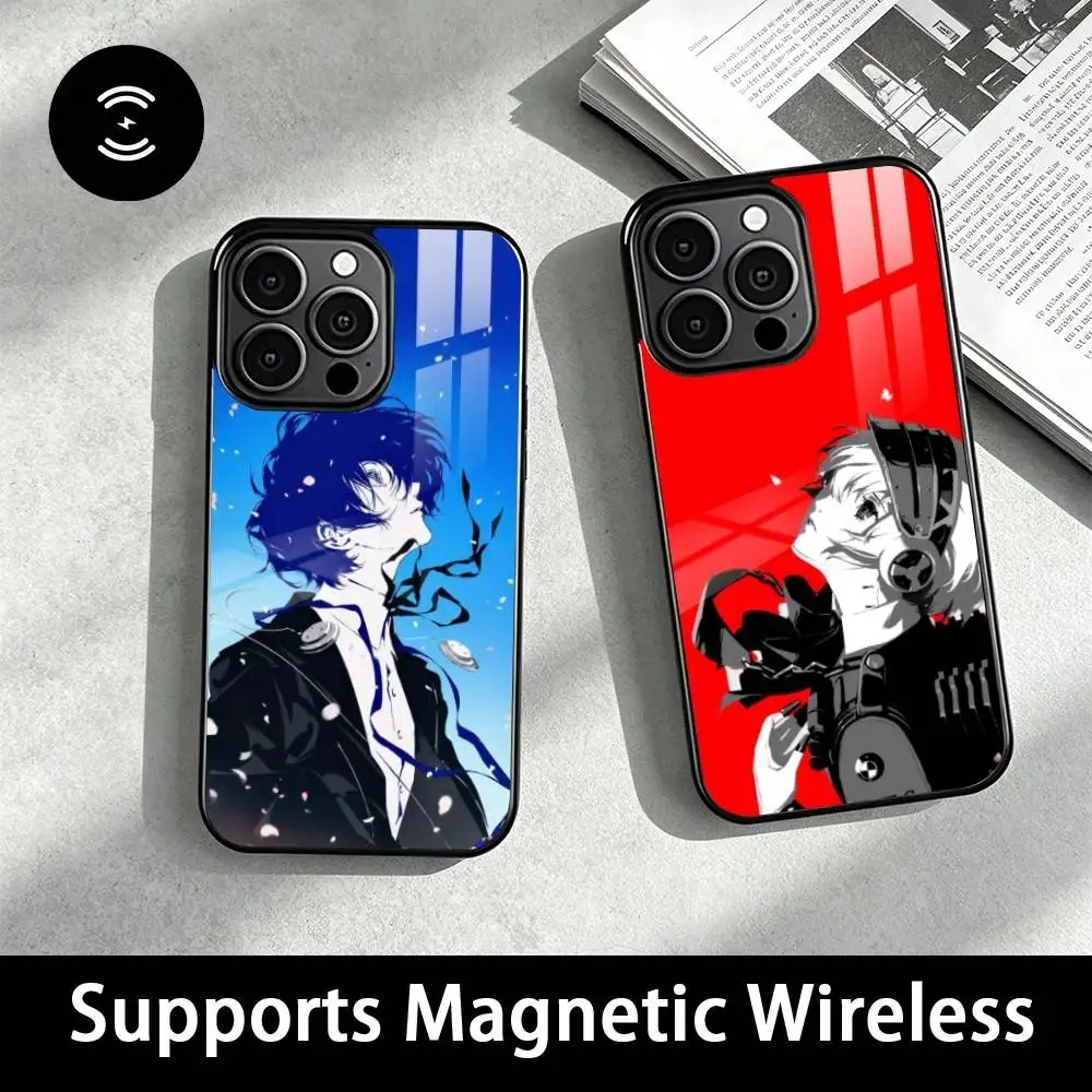 Anime-P-Persona P3 P4 P5  Phone Case For iPhone18,17,16,15,14,13,12,11 Plus,Pro Allows magnetic wireless charging