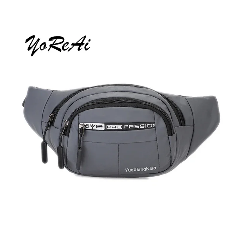 

YoReAi Casual Fanny Pack Chest Waist Bag Men's Women Purse Running Belt Bags Zipper Phone Holder Fashion Crossbody Bum Pocket