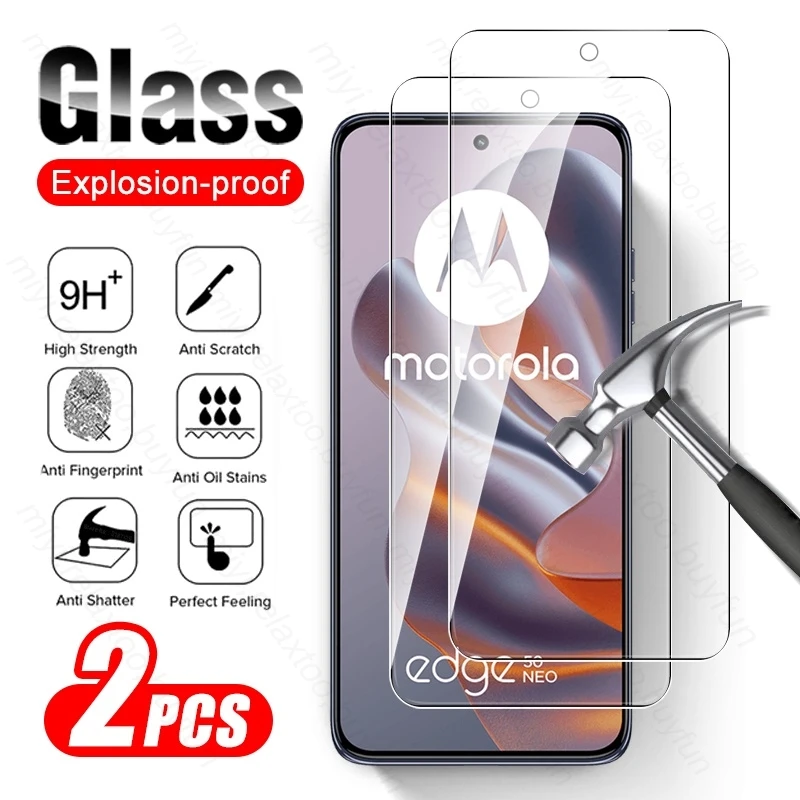 2Pcs Protective Glass on MotorolaEdge50Neo Screen Protector Case for Motorola Edge 50 Neo 5G HD Glass Edge50Neo Edge50 Neo 50Neo