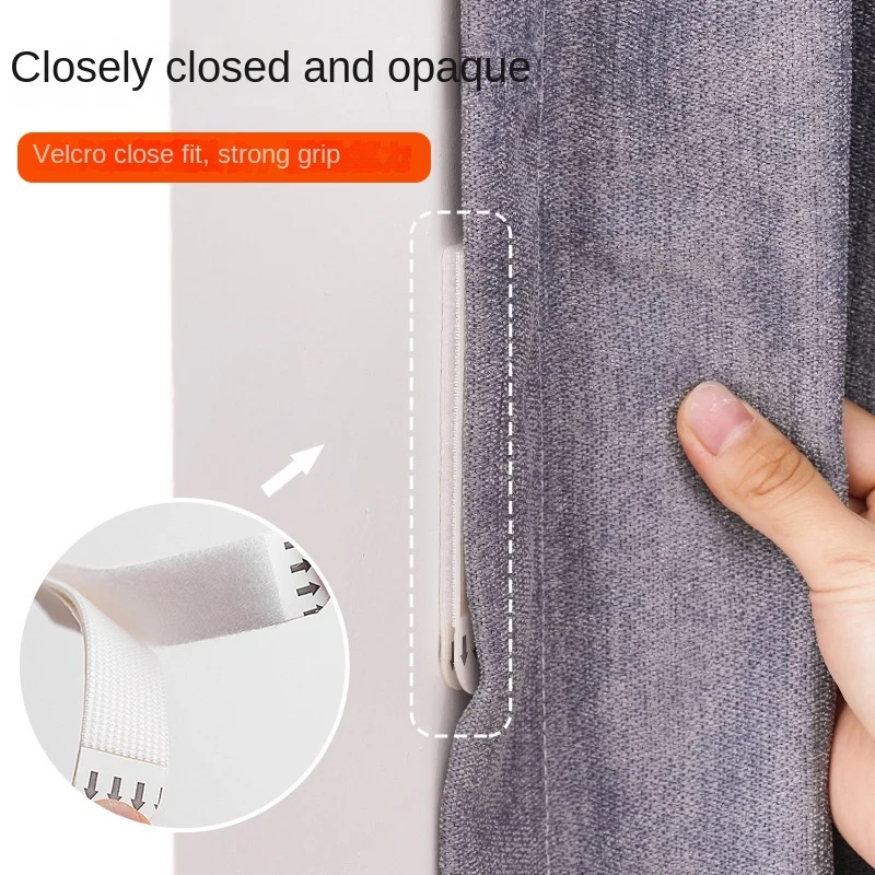 4203 Strong Self-Adhesive Magic Tape for Curtains, Double-Sided Window Screen Door Curtain Hook Loop Fastener