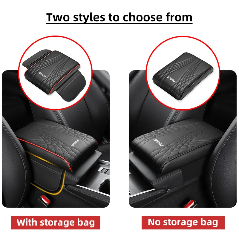 Car Armrest Box Height Pad with Storage Bag Sponge Height Pad For Ford Focus 2 MK2 MK3 MK1 MK4 RS ST Center Armrest Protect Mat