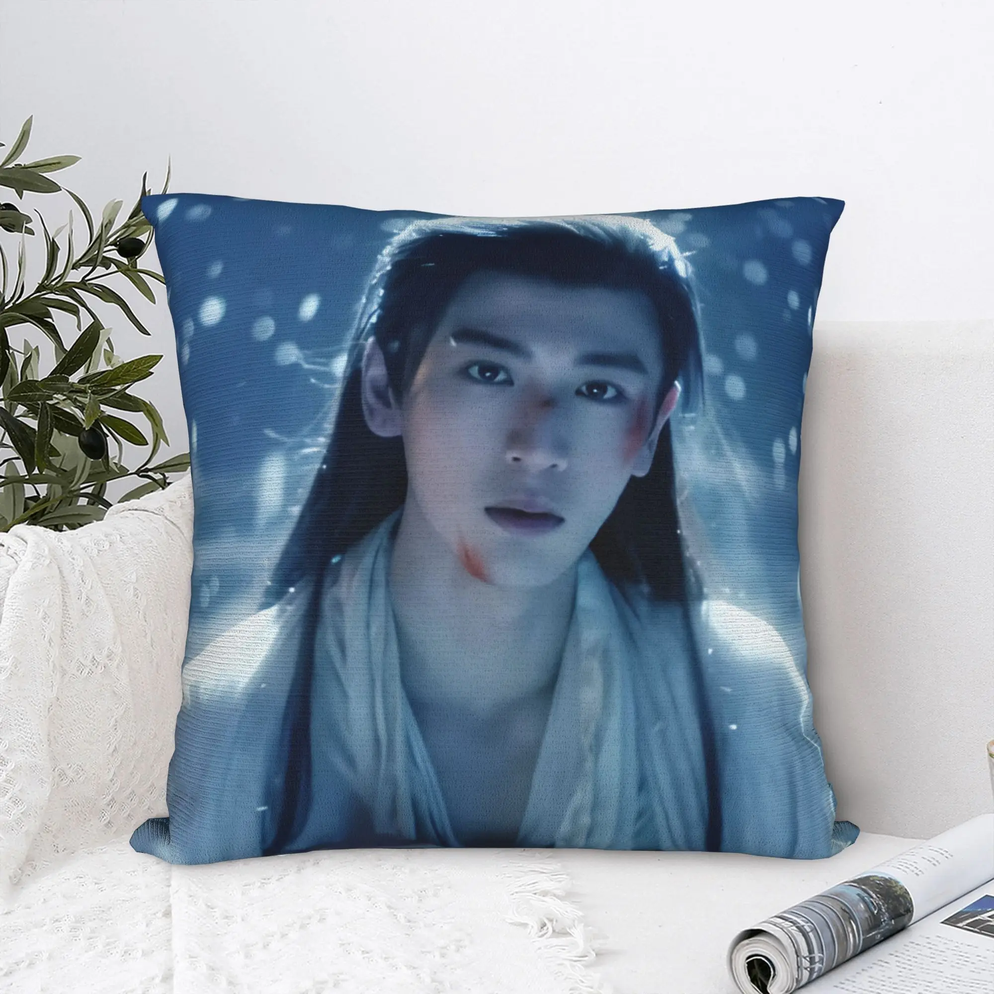 Pursuit of Jade Zhu Yu Square Pillow Case TV Drama 2026 Cushion Cover Creative Zipper Decor Pillowcase for Seat 18