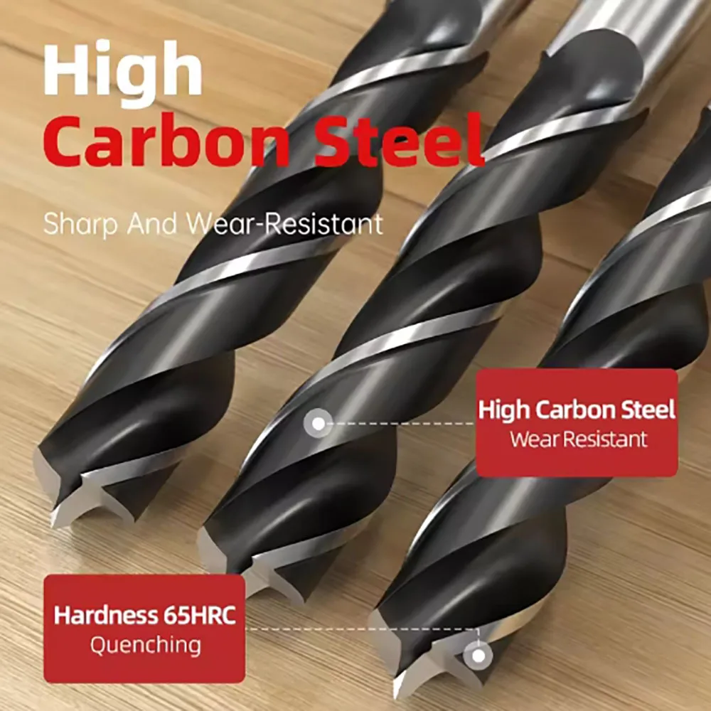 Woodworking Three-Point Drill, Electric Hand Drill, Hole Drilling, Positioning, Woodworking Drill, Pointed Fried Dough Twists Dr