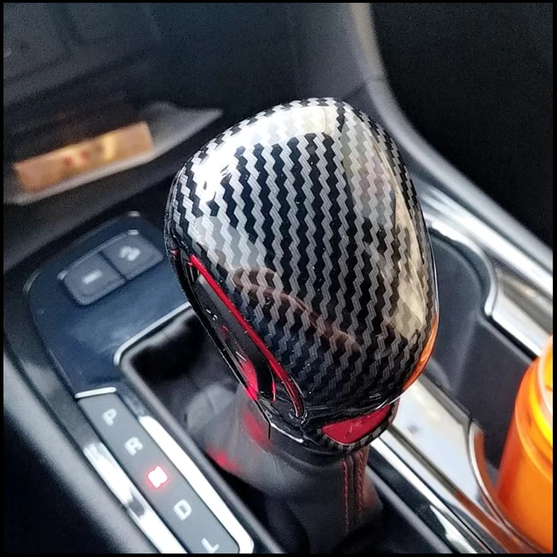

Car Styling For Chevrolet Blazer 2020-2023 Gear Shift Knob Cover Cap Trim Carbon Pattern Decorative Frame Auto Parts Accessories