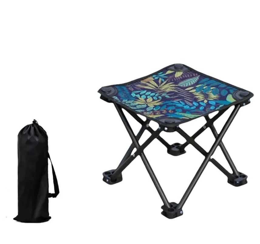 Camping Stool Small Folding Chair Portable Lightweight Stool Seat with Carry Bag for Camping Hunting Fishing