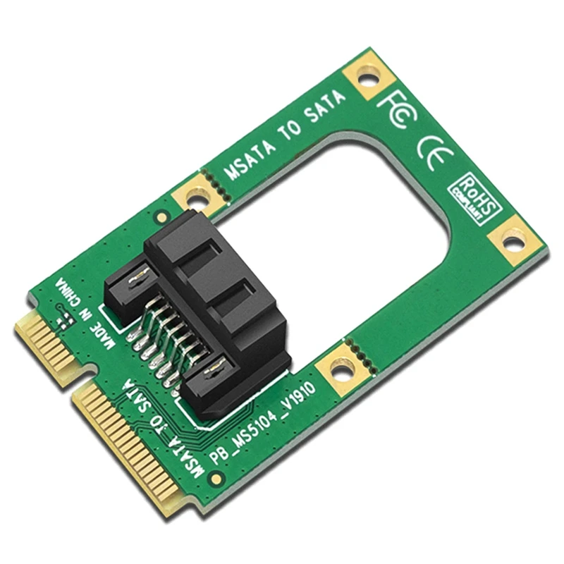 Cartão de conversão Solid State Interface, disco rígido, interface SSD, MSATA para SATA, 7Pin, SATA 3.0