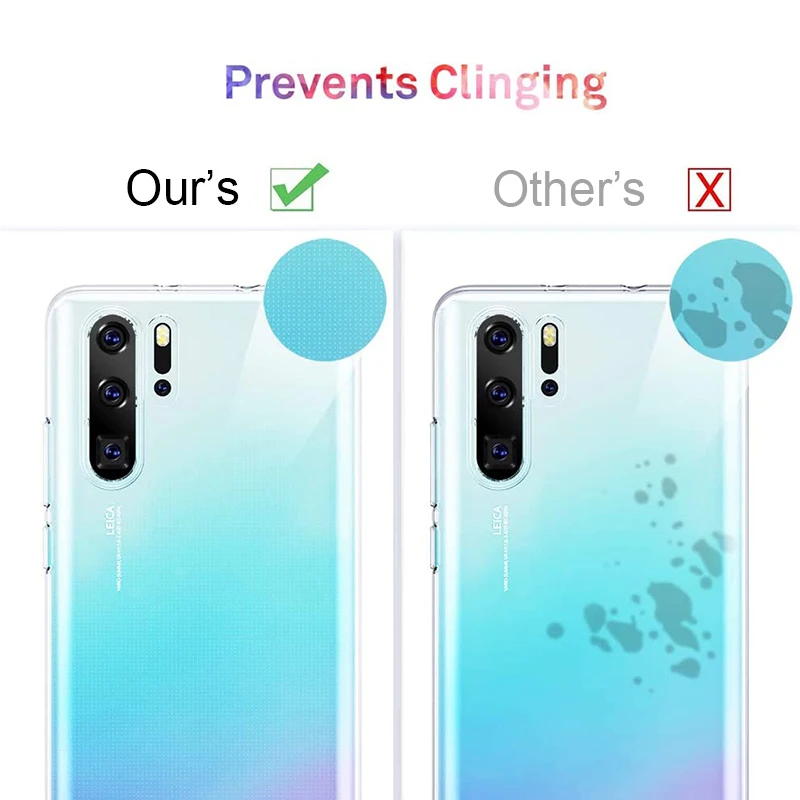 Clear Ultra Thin Silicone Case For Huawei P50 P40 P30 P20 P10 Lite Pro Plus Soft Back Cover Transparent Shell For P30 P40 Lite E