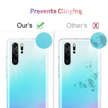 Genomskinligt ultratunt silikonskal för Huawei P50 P40 P30 P20 P10 Lite Pro Plus mjukt bakstycke transparent skal för P30 P40 Lite E 6 best sales Huawei p30 pro case - №2