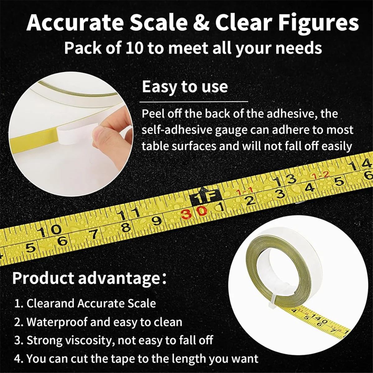 

【Livraison-Rapide!】Self-adhesive Tape Measure