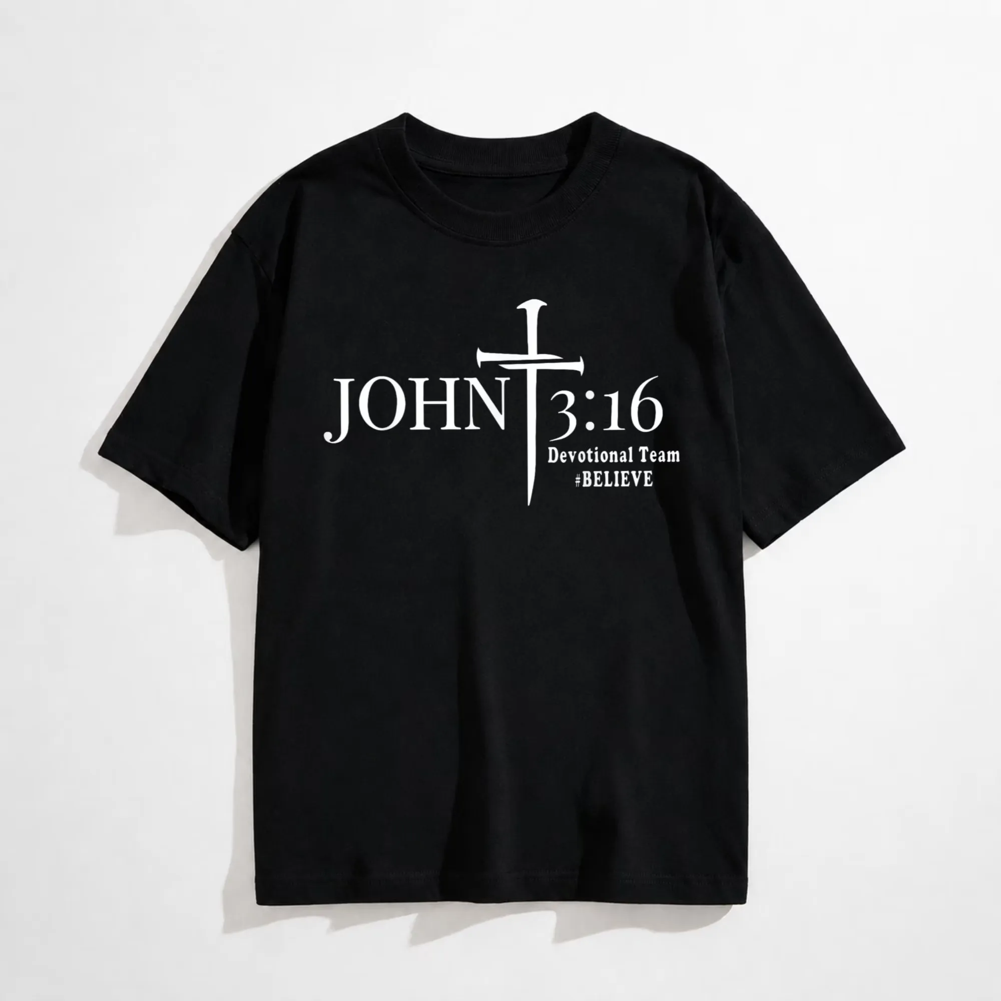 T-shirt chrétien de l'équipe de dévotion John 3 16 Dieu