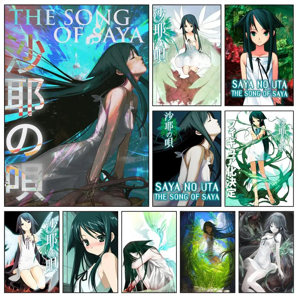 S-Saya No Uta Poster Waterproof HD Modern Peel And Stick Wall Decor Living Room Dorm Garage