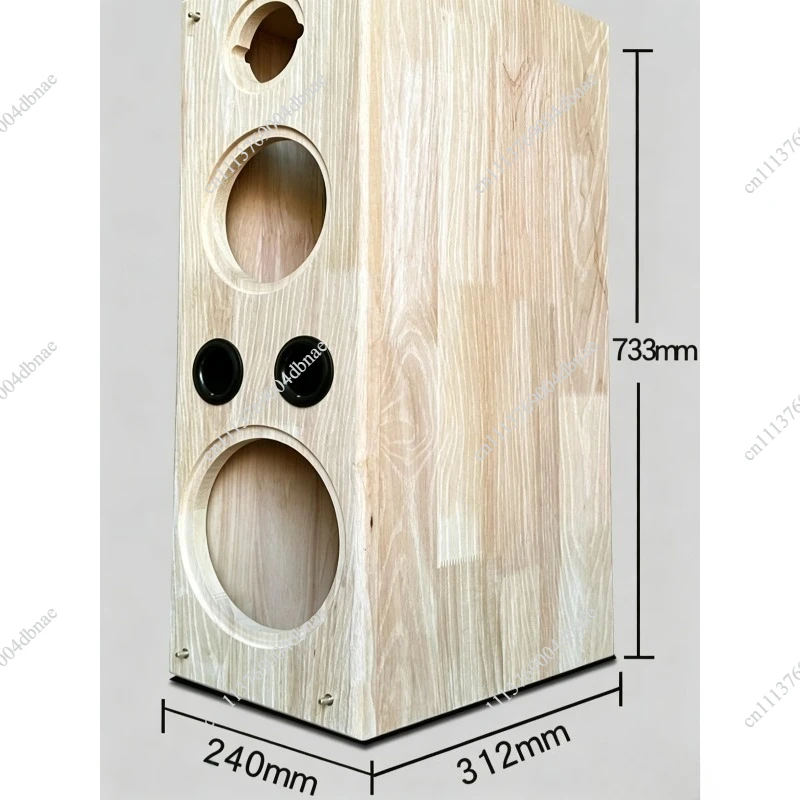 1pcs DIY 8 Inch Solid Wood 3-Way Empty Speaker Box Passive Bookshelf Floorstanding Front Main Audio Home Speaker Housing