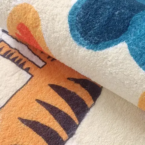 Nordisk barnrumsmatta läshörna babykrypmattor stor yta hem vardagsrum sovrum söt sängklädsel plyschmatta Ковер 8 best sales babymattor - №4