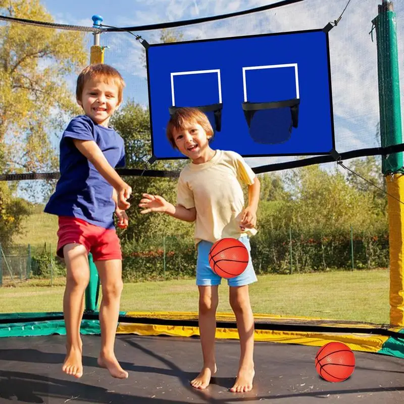 

Trampoline Basketball Hoop Attachment Basketball Hoop For Trampoline Attachment Weather-Resistant Ball Accessory For Outdoor