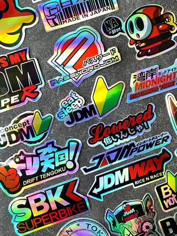 40PCS/Lot Random JDM Motorcycle Decal Moto Body Helmet Car Vinyl Stickers Accessories For YAMAHA MT07 09 R1 R3 R6 Nmax Xmax Tmax