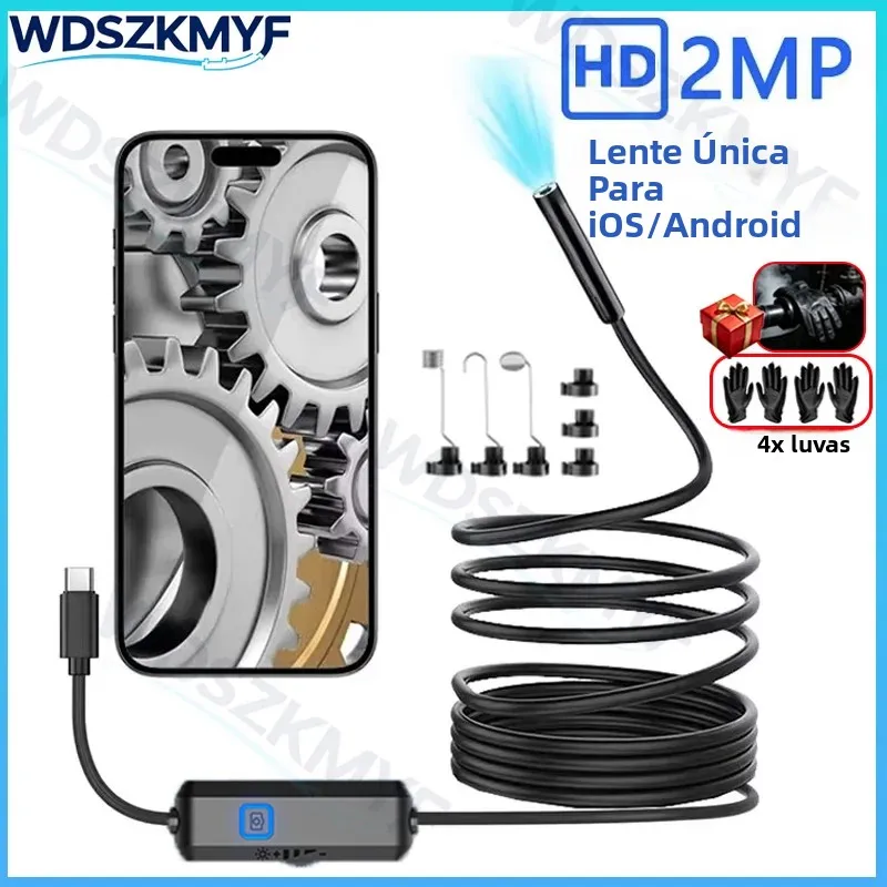 camera-de-inspecao-endoscopica-hd-2026-3-em-1-mini-camera-de-inspecao-ip67-para-carro-esgoto-e-tubulacao-boroscopio-tipo-c-para-celulares-android-e-ios
