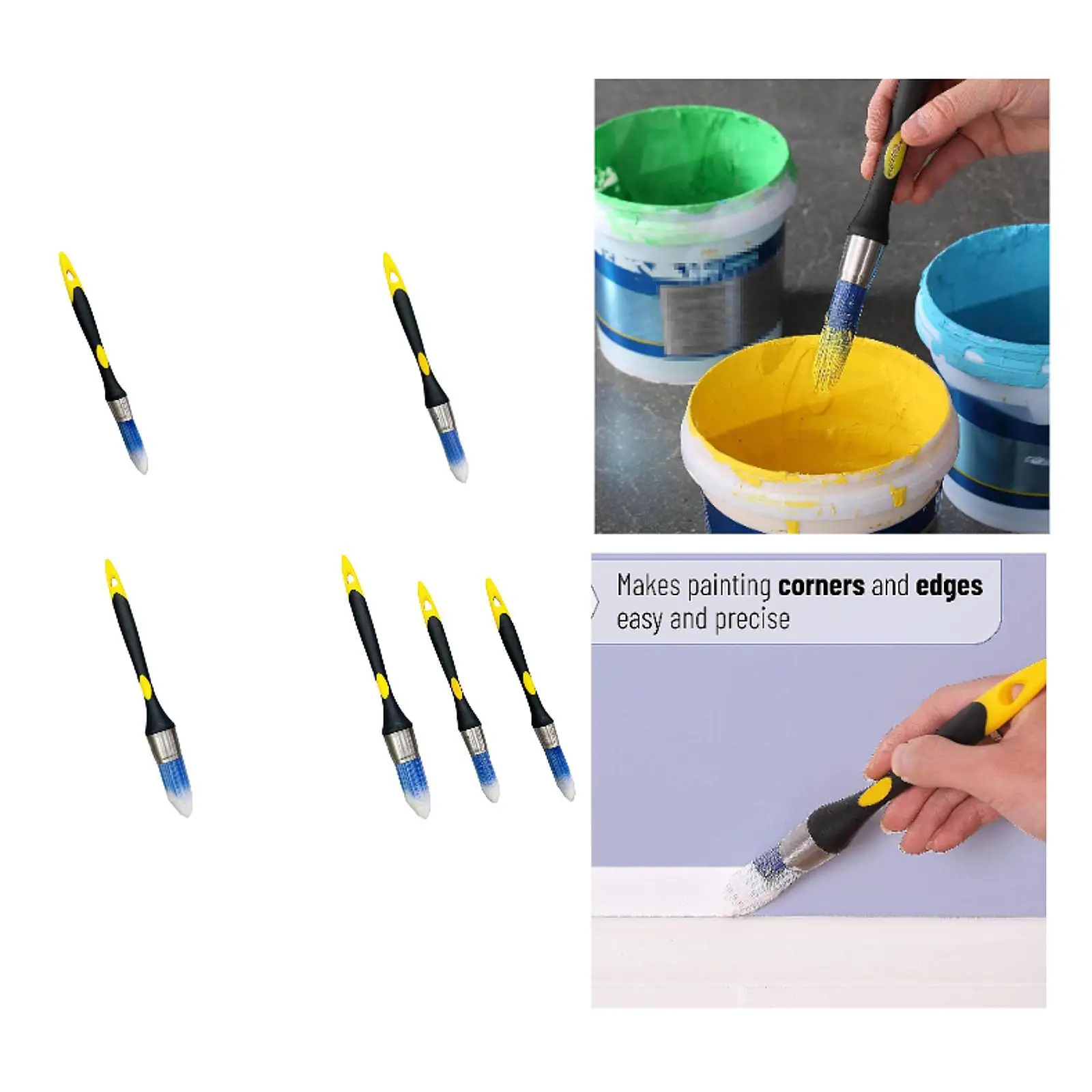 

Trim Brush Pointed Detail Brush Hand Tool Utility Idea for Wall Corners Conical