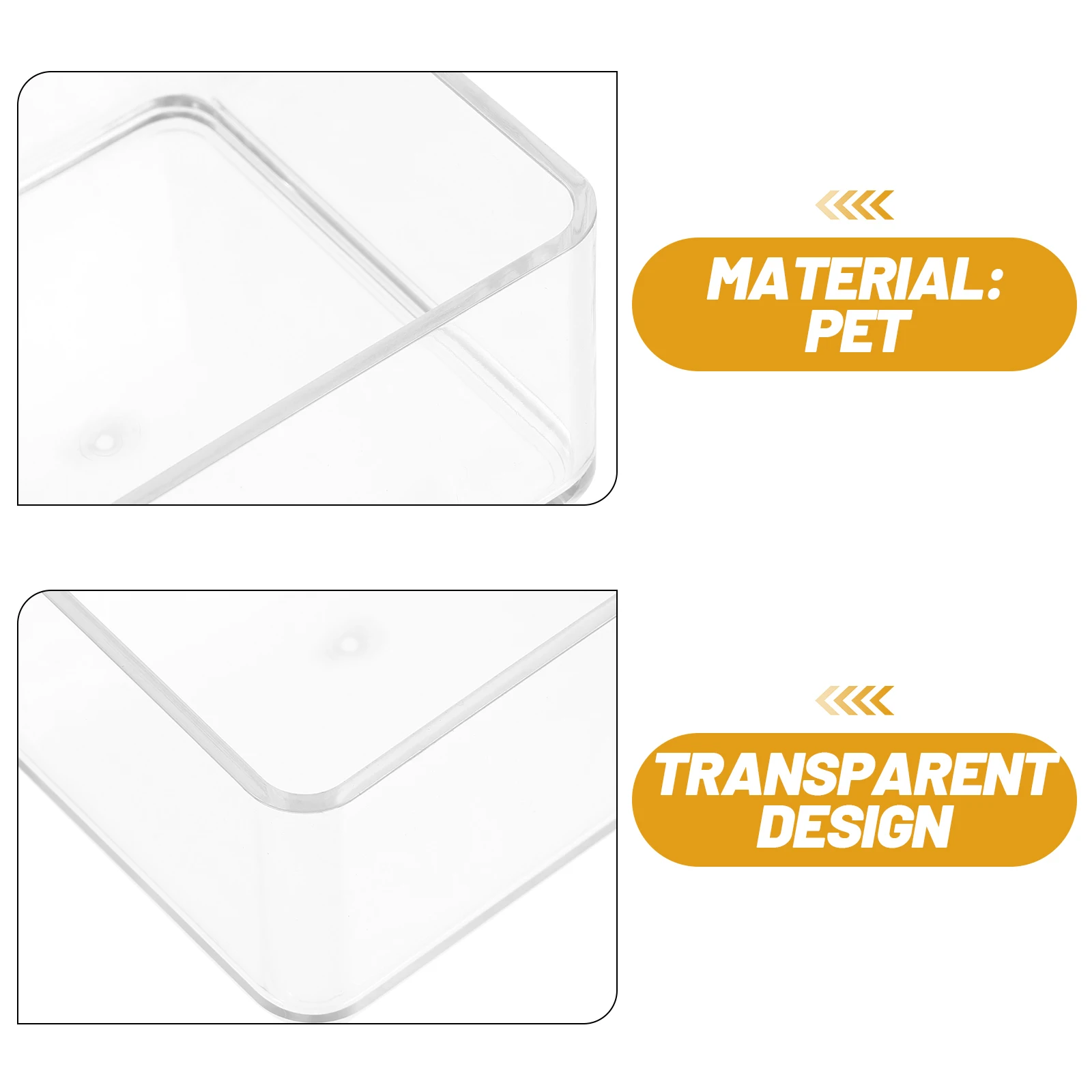 

6pcs Clear Storage Drawers Plastic Organizer Box Desktop Cabinet Drawer Pen Tray Transparent Small Organizer Bins for Home