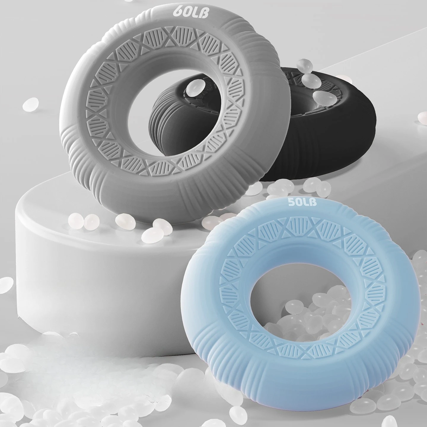 Professional Grip Ring Silicone Hand Grip Strength Exercise Arm Muscle Training Fitness Thickened Grip