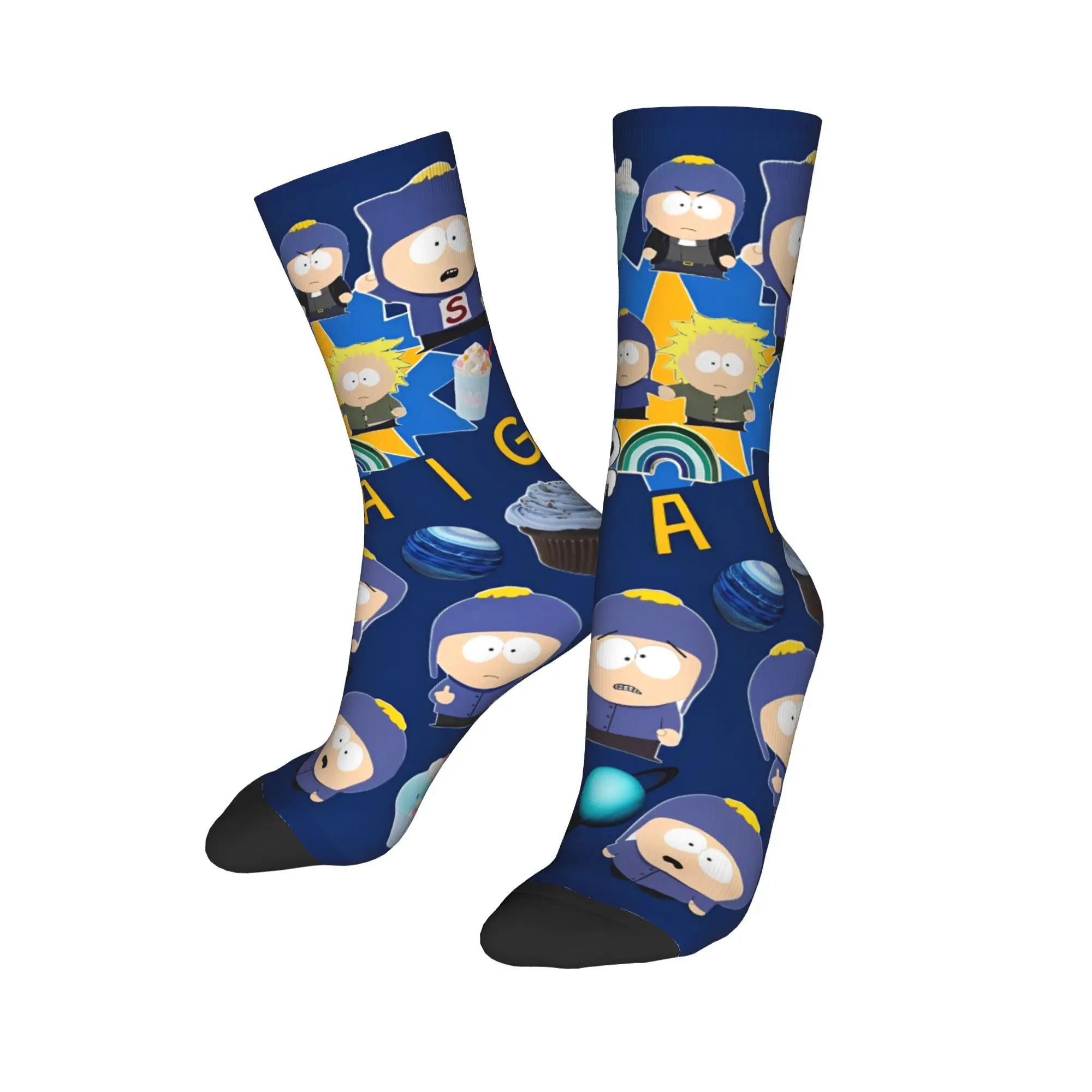 Craig Tucker Souths Parks Socks Men Women Polyester Casual Socks Harajuku Spring Summer Autumn Winter Middle Tube Socks Gifts,