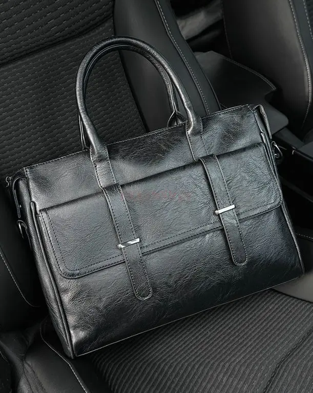 1pcs Men's handbag, business bag, men's briefcase, men's diagonal cross bag, horizontal casual computer bag