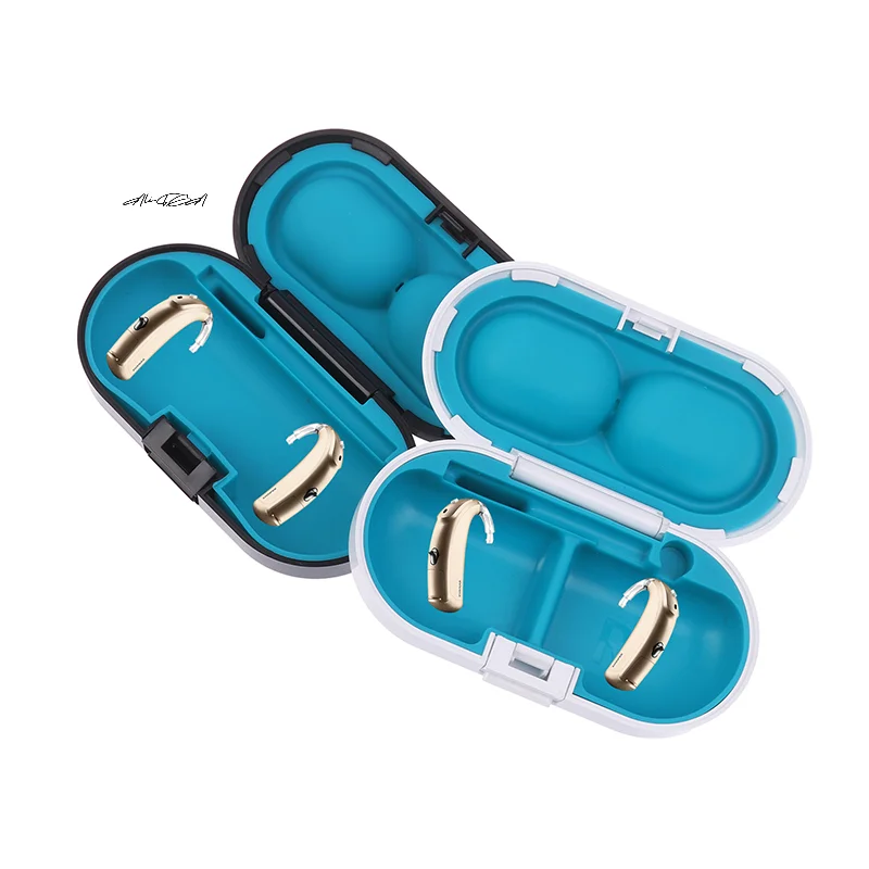 

1Pc Portable Hard Hearing Aid Case Protective Storage Box Organizer for Sound Amplifier Accessory