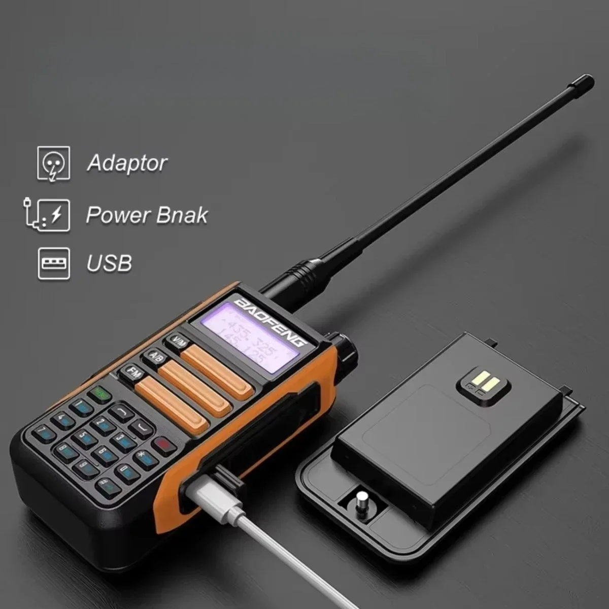 2PCS Baofeng UV16 Max V2 IP68 Walkie Talkie impermeabile Ad alta potenza Ham CB Radio Aggiornamento di UV9R UV5R Pro Radio bidirezionale Portata 50KM