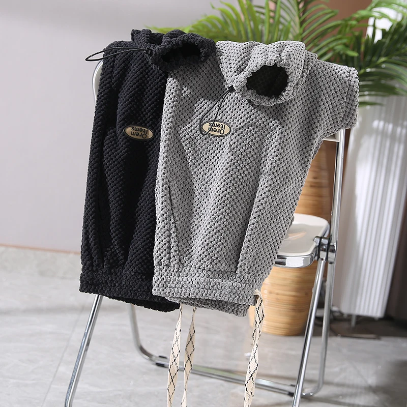 

Offline Bestseller 299 Comfortable Skin-friendly Men's Faionable Loose Fit Casual Sweatpants Rice ain Fce Dstring