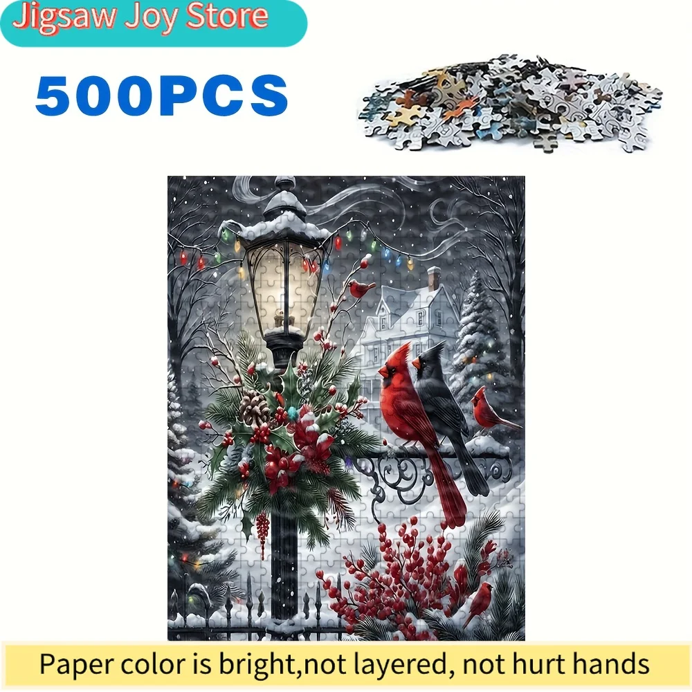 500/1000pcs Adult Puzzle, High-Quality Relaxing Family Game, Perfect for Birthdays, Christmas, Halloween, and Gifts, Best Choi