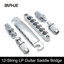 Electric Guitar Chrome Bridge Set, 12-String Saddle, Tune-O-Matic, LP Electric Guitar