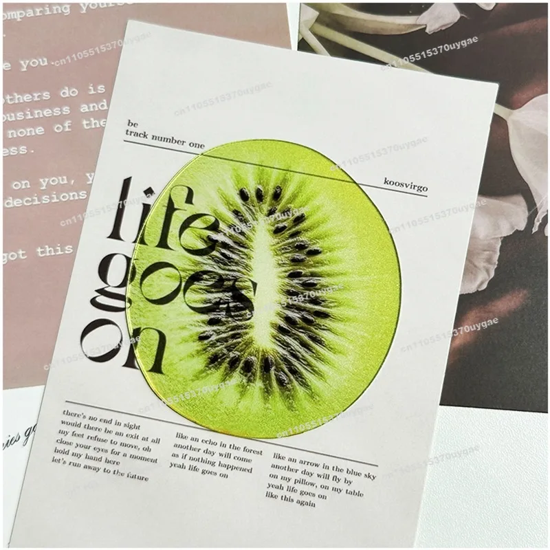 Cute Creative Apple Watermelon Strawberry Fruit Ins Fixed Book Photo Acrylic Bookmark
