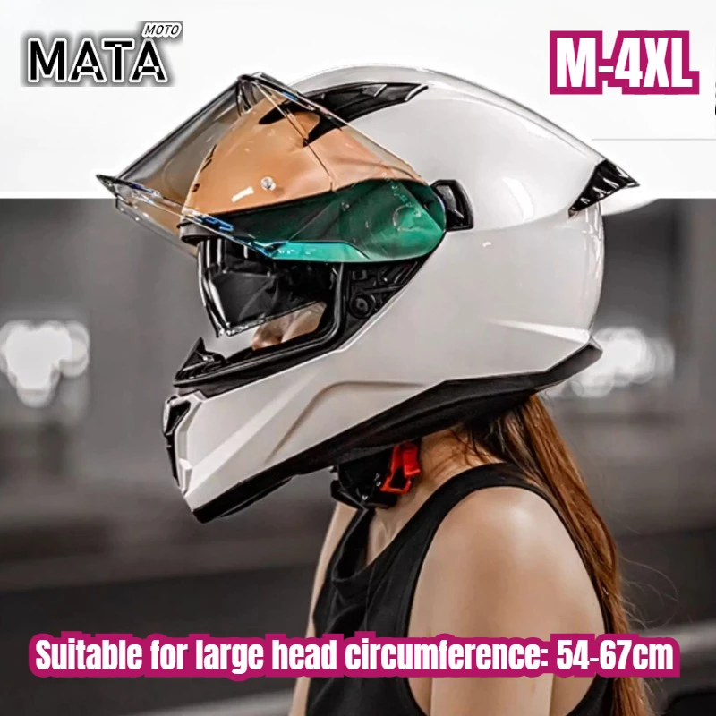 

FASEED Motorcycle Helmet FS-825 Full-face Dual-lens Sun Protection Cycling All-season Helmet Cascos Para Moto Casco Moto 67cm