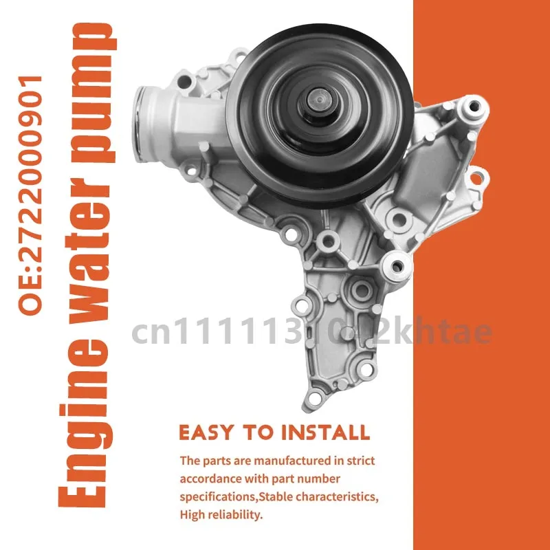For 2005–2013 Mercedes-Benz W203 W204 W209 R171 M272 S300 S350 ML350 GLK300 GL350 E300 Engine Motor Water Pump 2722000901