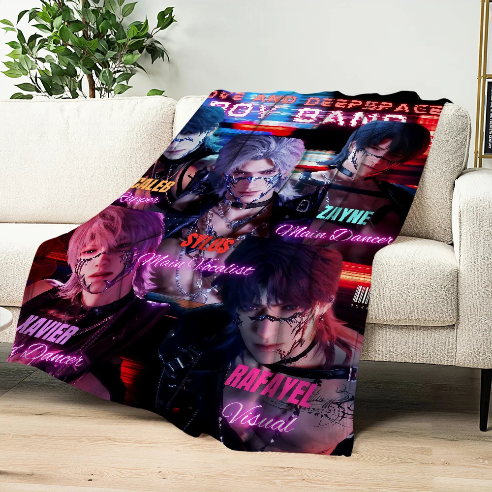 Фланелевое теплое комфортное мягкое плюшевое одеяло Zayne для дивана, художественная гостиная, комната Deepspace, офис, спальня Caleb Sylus, любовь, путешествие и подарок
