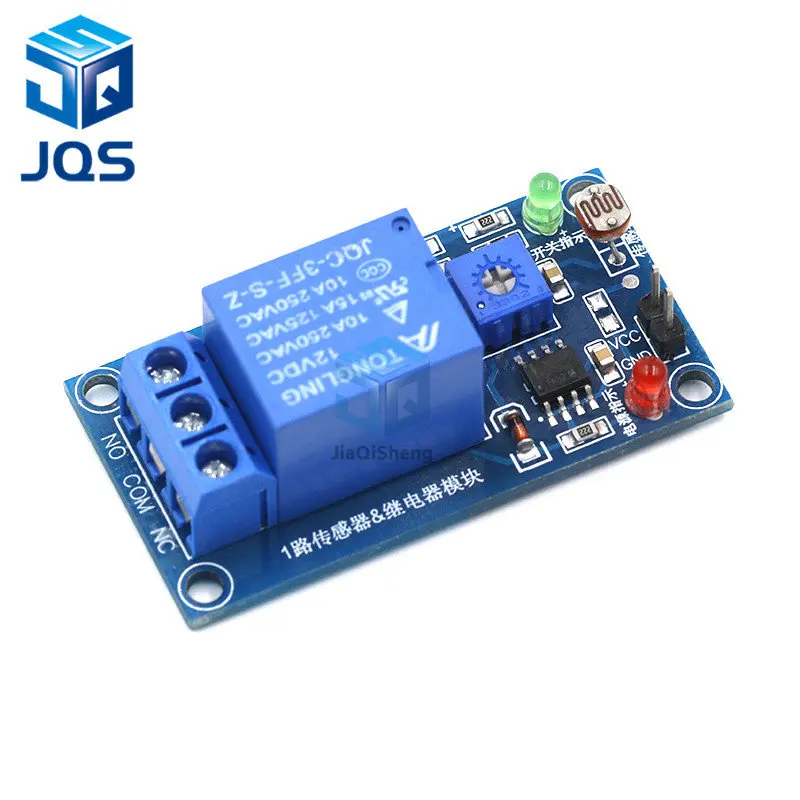 5V 12V Light Photoswitch Sensor Switch LDR Photoresistor Relay Module Light Detection Photosensitive Sensor Board For Arduino