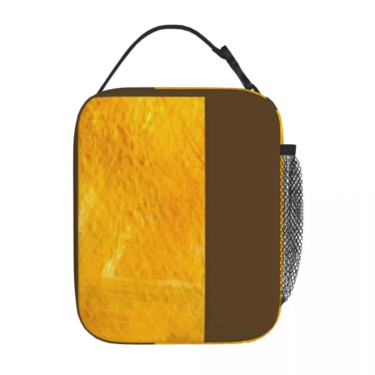 Bestselling Yellow Abstract 1 Large Capacity Adjustable Strap Lunch Bag Desk Dining Meal Prep Bag