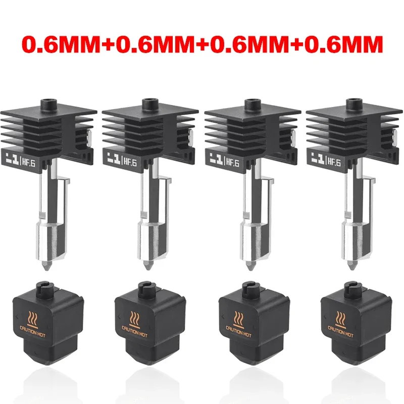 Upgrade High Flow Hotend Kit voor Bambu Lab H2D 0.4/0.6/0.8mm Nozzle H2D High Flow Hot End voor Bambu Lab H2S voor 3D-printer onderdelen
