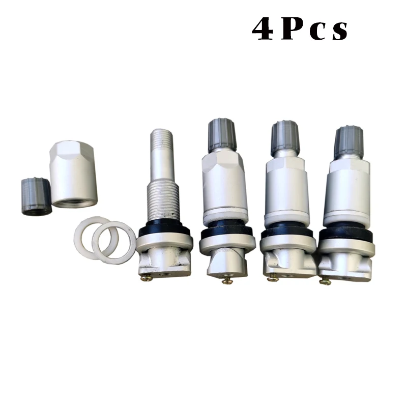 Tire Pressure Sensors For Chrysler Dodge Jeep Alloy Tubeless Valve Tire Pressure Monitoring System TPMS Valve4Pcs Aluminum TPMS
