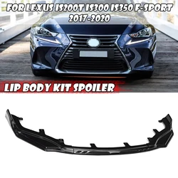 High Quality 3PCS Car Front Bumper Splitter Lip Spoiler Body Kit Bumper For Lexus IS200t IS300 IS350 F-sport 2017 2018 2019 2020