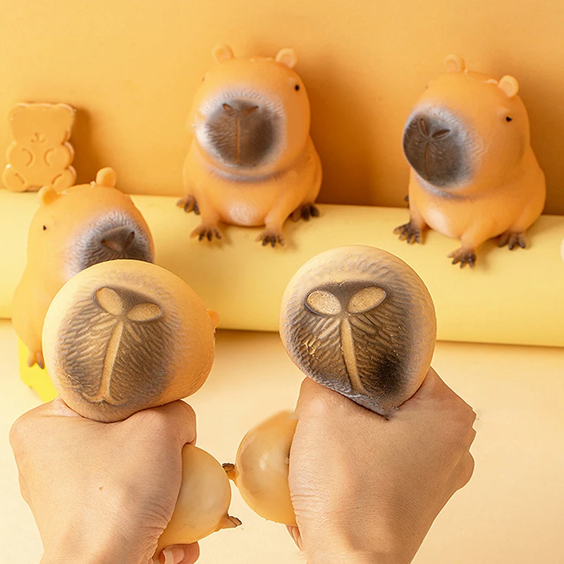 Cartoon Kawaii Capybara Prise Spielzeug Kreative Lustige Squeeze Relif Stress Puppe Langsam Rebound Super Weiche Kleine Spielzeug Für Kinder Geschenk