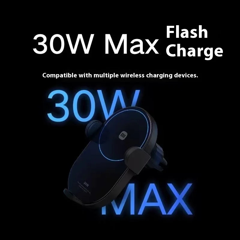 Xiaomi Mi 30W Max Wireless Charger Set Fast Charge Automatic Sensing Bracket With Car Charger