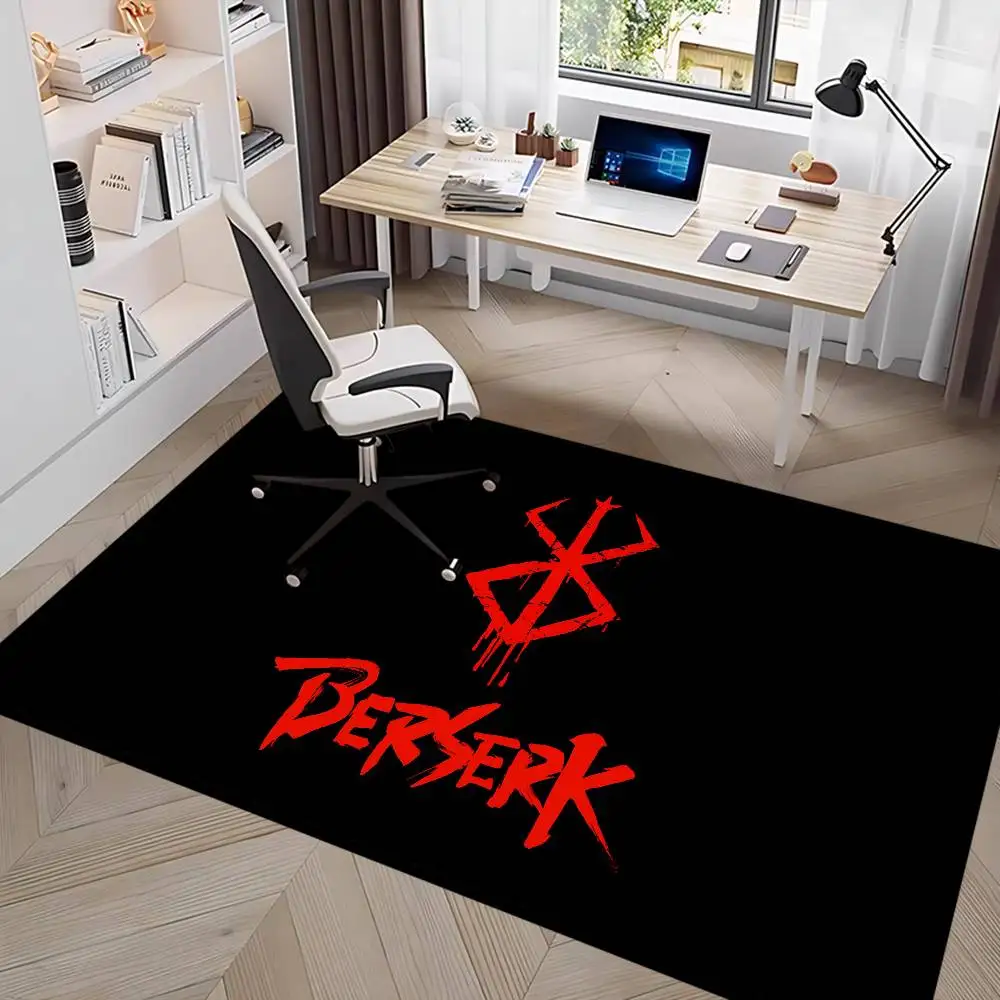 1pc Anime logo B-berserk Guts Bathroom Mat Kids Room Bedroom Decoration Balcony Anti-Slip Doormat Living Room Welcome Rug