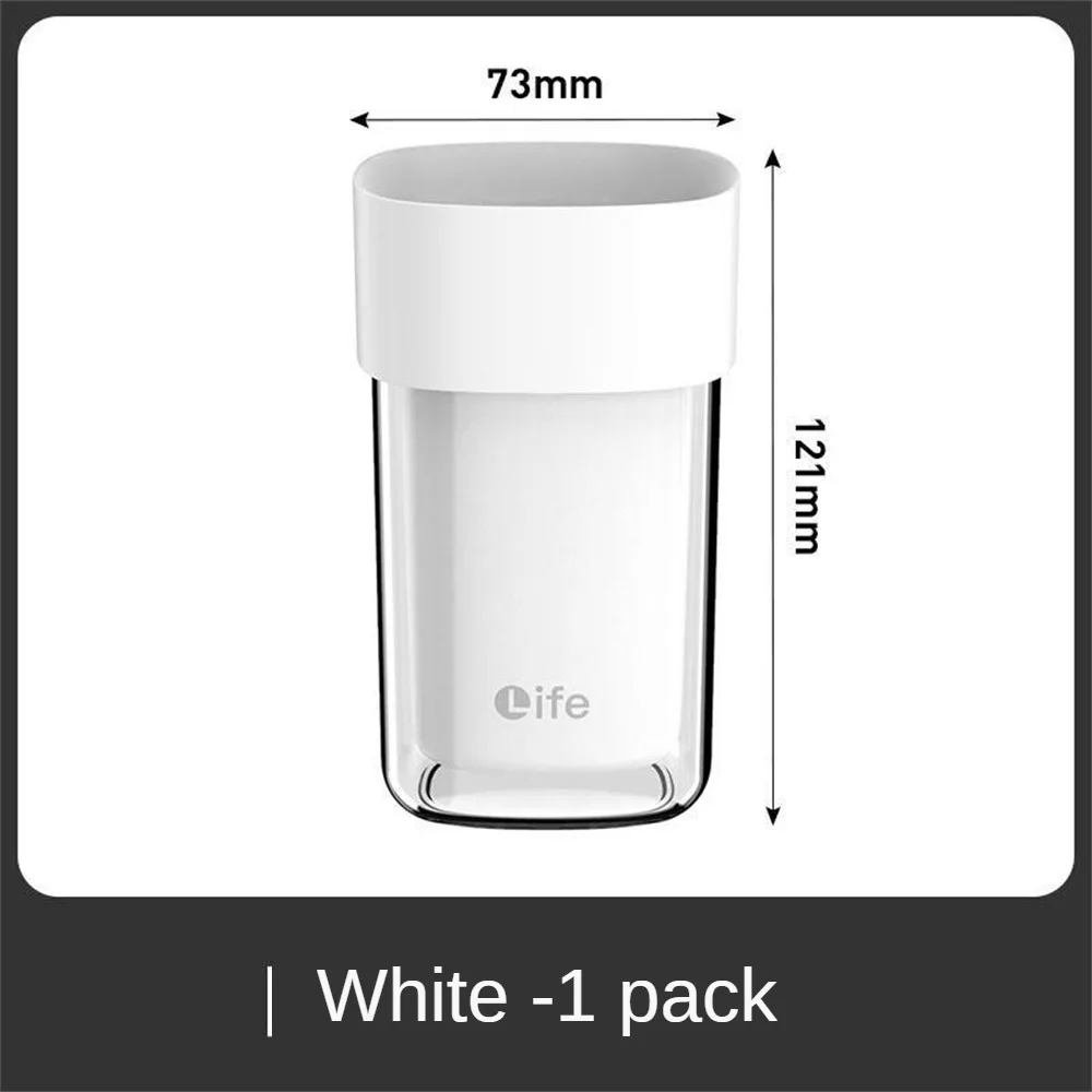 1/2PCS Home Wash Cup Carton Mouthwash Cup White/gray/ /green Toothbrush Storage Box Cleaning Tools Student Dormitory