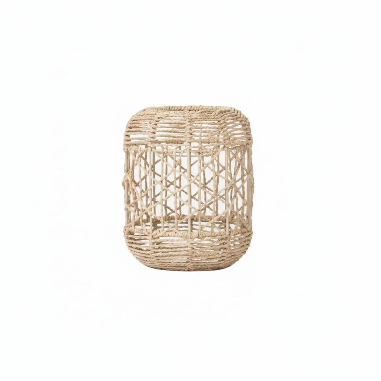 Boho Woven Pendant Light Natural Paper Rope Lampshade for Living Room Bedroom Cafe Nordic Hanging Lamp Decor