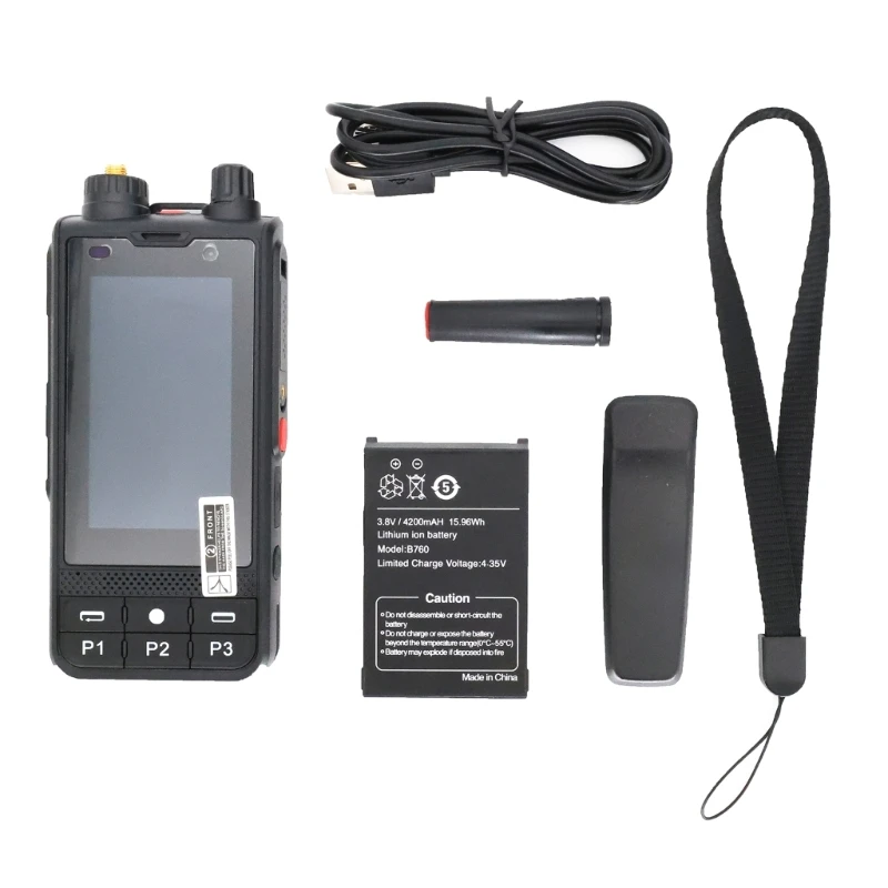 Talkie-walkie UHF4G POCRadiosWifi BT4.2 Radios bidirectionnelles LTE/WCDMA